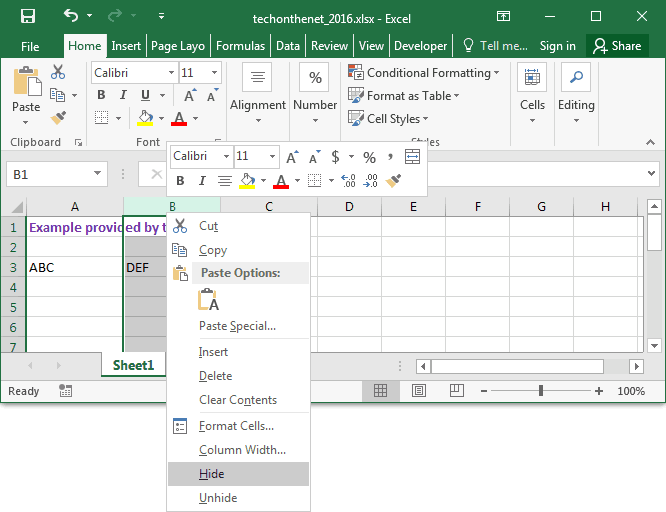 how do i redact a field in excel for mac